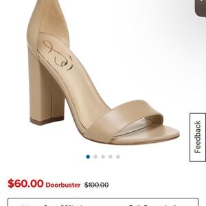 Sam Edelman Tan Block Heel Sandals